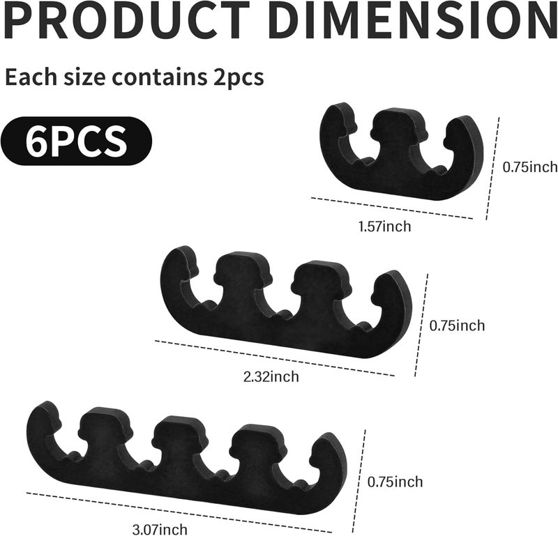 Stacool 6PCS Spark Plug Wire Separator & Spark Plug Wire Holder for 7mm 8mm 8.5mm 8.8mm Spark plug Wire,Universal 2/3/4 Wire Spark Plug Wire Separators for Engine Bay Maintenance - Image 2